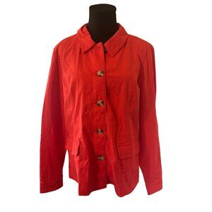 Appleseed's pink button up jacket size L